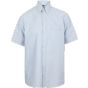 Henbury Men's classic s/s oxford shirt blue