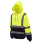 Yoko Sweatshirt capuche haute visibilité hi_vis_yellow/navy