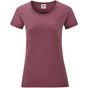 fruit of the loom Tee-shirt femme Valueweight bordeaux_chine