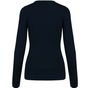 kariban Pull col rond femme navy