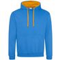 AWDis Just Hoods Varsity Hoodie sapphire_blue/orange_crush