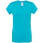 JHK Regular lady comfort v-neck turquoise