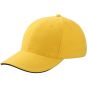 Myrtle Beach 6-Panel Sandwich Cap gold_yellow/navy