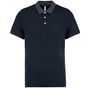 Kariban Polo jersey bicolore homme navy/dark_grey_heather
