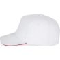 K-up Casquette - 5 panneaux white/red