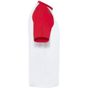 fruit of the loom Shortsleeve Baseball T blanc/rouge