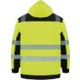 Korntex Premium printable Hi-Vis softshell safety jacket Copenhagen Signal yellow / Black