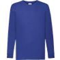 fruit of the loom Kids valueweight long sleeve T royal_blue
