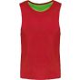 ProAct Chasuble réversible multisports unisexe sporty_red/fluorescent_green
