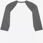 Bella Unisex 3/4 sleeve baseball tee white/deep_heather