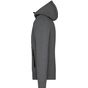 James&Nicholson Men´s Hooded Jacket dark_melange