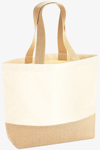 Image produit Sac fourre-tout en toile avec base en jute