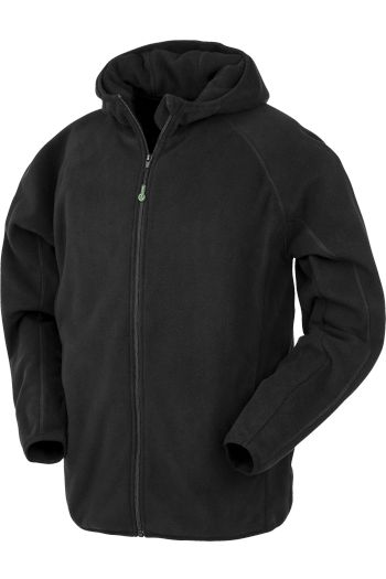 Image produit Hooded recycled microfleece jacket