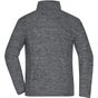 James&Nicholson Men´s Fleece Jacket grey_melange/anthracite