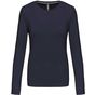 Kariban T-shirt col rond manches longues femme navy