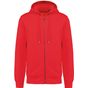 Kariban Sweat-shirt french terry écoresponsable zippé à capuche unisexe red
