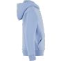 Build Your Brand Kids Fluffy Zip Hoody Powder blue