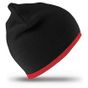 result Contrast Knitted Hat black/red
