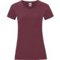 fruit of the loom Ladies Iconic 150 T burgundy