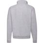 fruit of the loom Classic zip neck sweat heather_grey