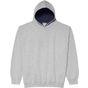 AWDis Just Hoods Kids Varsity Hoodie heather_grey/french_navy