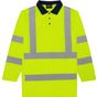 Pro RTX High Visibility Polo manches longues à visibilité renforcée hv_yellow/navy