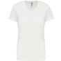 kariban T-shirt col V manches courtes femme - white - L