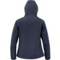 Result Recycled 3-Layer Printable Womens Hooded Shoftshell navy