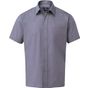 Premier Chemise popeline à manches courtes pour homme steel