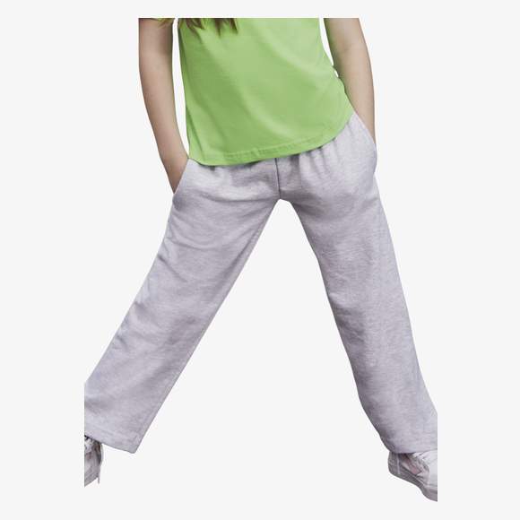 Lightweight Open Hem Jog Pants Kids fruit of the loom