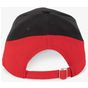 k-up Racing - casquette bicolore 6 panneaux black/red