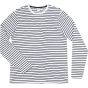 SF Clothing Unisex long sleeved striped T white/oxford_navy