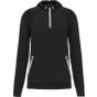 ProAct Sweat-shirt à capuche 1/4 zip sport unisexe black