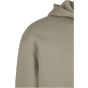 Build Your Brand Fluffy Zip Hoody Pale olive