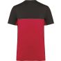 WK Designed To Work T-shirt bicolore écoresponsable manches courtes unisexe red/dark_grey