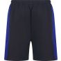 Finden+Hales Adults' knitted shorts with zip pockets navy/royal