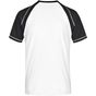 James&Nicholson Men´s Raglan-T white/black