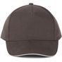 K-up Casquette avec sandwich contrasté - 5 panneaux  slate_grey/light_grey