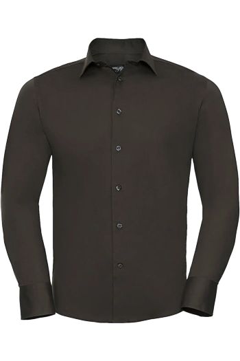 Image produit Chemise stretch ajustée manches longues homme