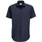 B&C Collection Popelin Hemd navy