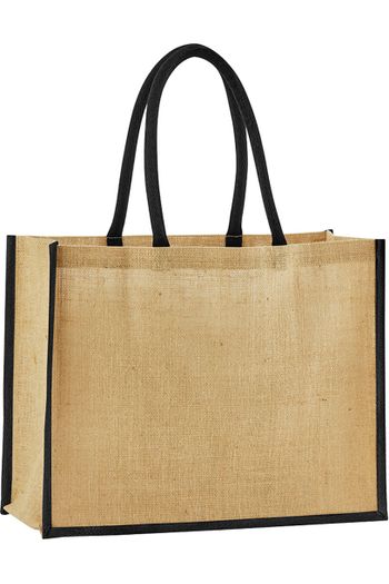Image produit Tote bag classique en jute amidonné naturel