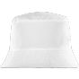 Spiro Recycled Reversible Bucket Hat white/white