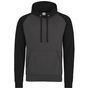 AWDis Just Hoods Baseball Hoodie charcoal/jet_black