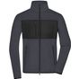 James&Nicholson Men´s Fleece Jacket carbon/black