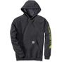 carhartt MIDWEIGHT HOODED LOGO SWEATSHIRT carbon_heather