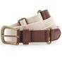 Asquith & Fox Ceinture en toile et similicuir natural