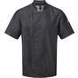 Premier Veste de cuisinier à manches courtes et à fermeture zippée black_denim