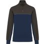 WK Designed To Work Sweat-shirt écoresponsable col zippé unisexe navy/dark_grey