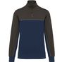 WK-Designed-To-Work Sweat-shirt écoresponsable col zippé unisexe navy/dark_grey