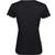 tee jays Women's luxury v-neck tee black